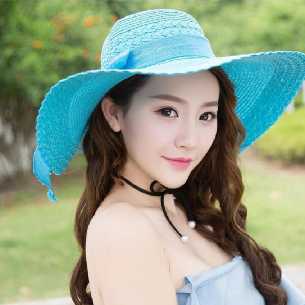 Ladies’ Summer Sun Beach Bow Hat