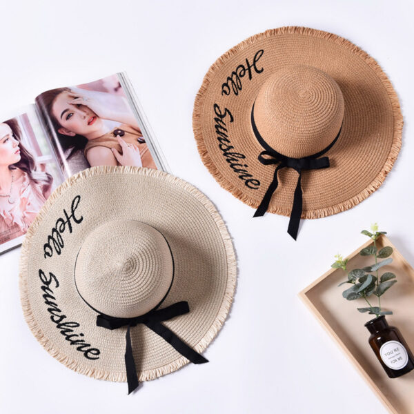 Wild Embroidered Summer Sun Hat