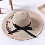 Wild Embroidered Summer Sun Hat