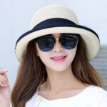 Bow-knot Sun Hat, Foldable Sun Hat, Sun Protection, Big-brimmed Hat