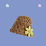 Lumea Natural Mesh Grass Hat - Khaki