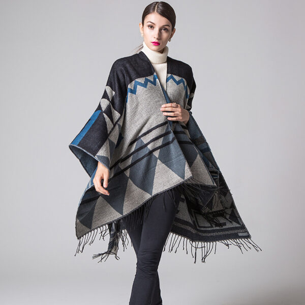 Lumea split shawl cloak