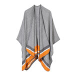 Lumea Cultural Shawl- Orange Grey