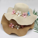 Ladies Outdoor Sun Hat Straw Hat Seaside Sun Protection