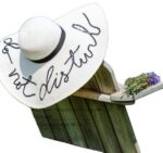 Letter Big Brimmed Straw Hat Vacation Beach Sun Hat Sun Hat