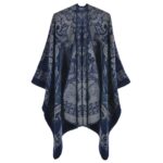 Lumea Cashmere Split Shawl - Blue