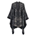 Lumea Cashmere Split Shawl - Black