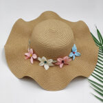 Ladies Outdoor Sun Hat Straw Hat Seaside Sun Protection