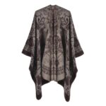 Lumea Cashmere Split Shawl - Coffee