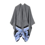 National Wind Split Thick Shawl Cloak