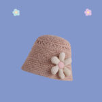 Lumea Natural Mesh Grass Hat - Pink